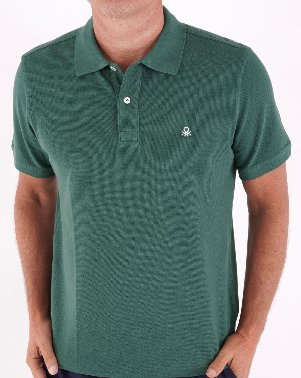 Benetton Polo Shirt Dark Green
