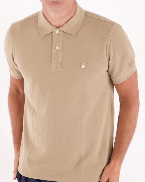 Benetton Polo Shirt Tan