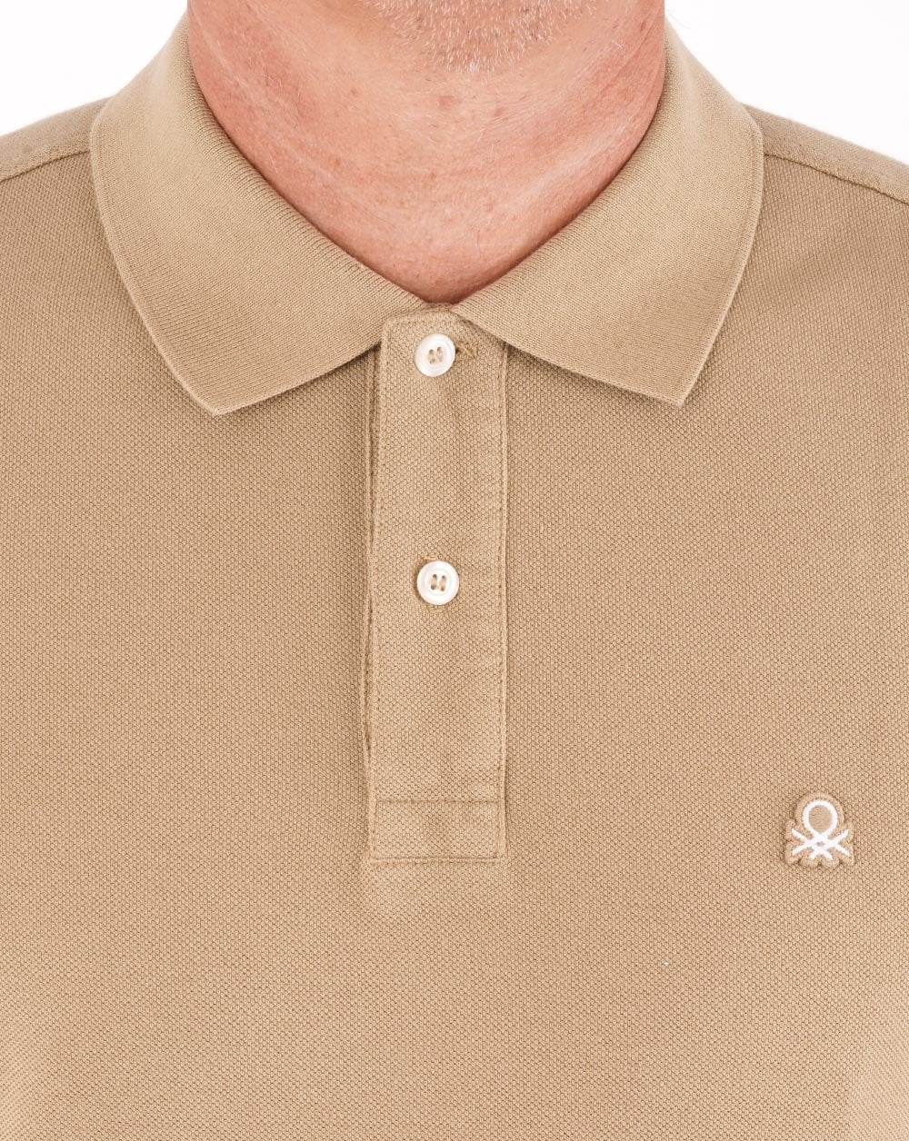 Benetton Polo Shirt Tan