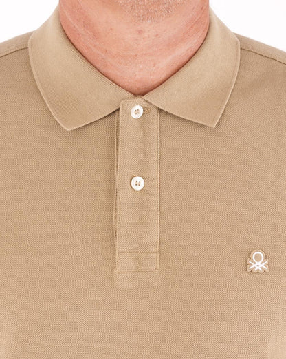 Benetton Polo Shirt Tan