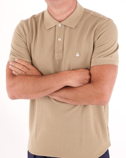 Benetton Polo Shirt Tan