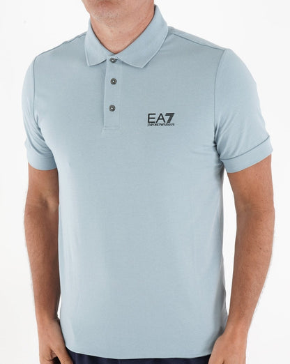 EA7 Classic Polo Shirt Light Blue