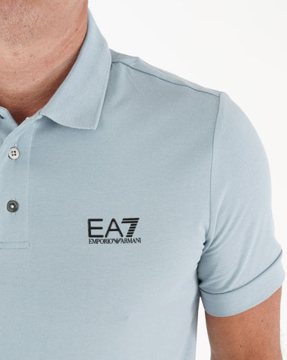 EA7 Classic Polo Shirt Light Blue