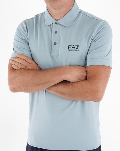 EA7 Classic Polo Shirt Light Blue
