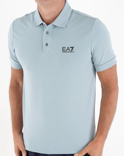 EA7 Classic Polo Shirt Light Blue