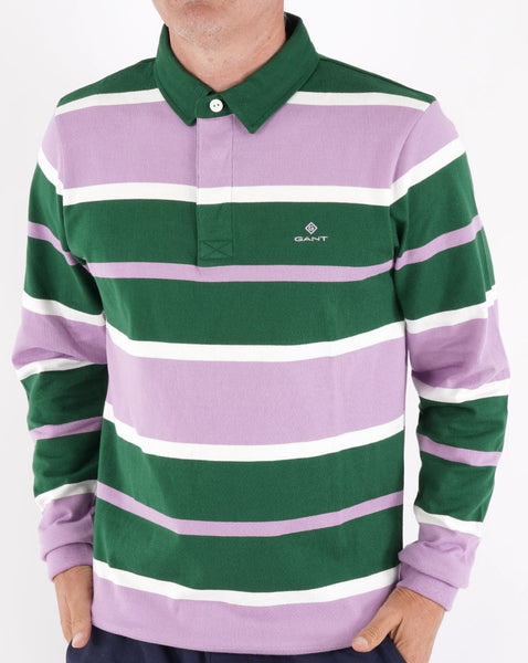 Gant Multi Stripe Heavy Rugger Lilac/Green