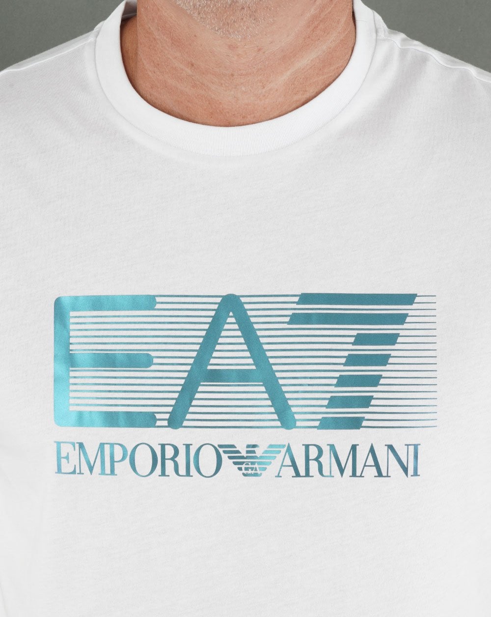 EA7 Logo Jersey T-shirt White