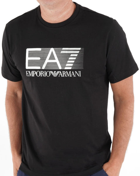 EA7 Logo Jersey T-shirt Black
