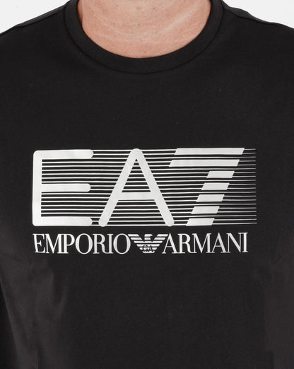 EA7 Logo Jersey T-shirt Black