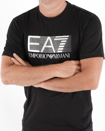 EA7 Logo Jersey T-shirt Black