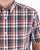 Gant Washed Poplin Check Short Sleeve Shirt Ruby