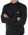 Pretty Green Mock Neck Long Sleeve Black
