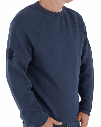 Pretty Green Cascade Crew Sweatshirt Navy