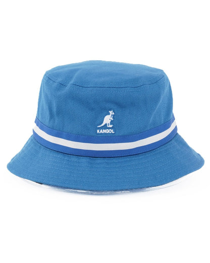 Kangol Stripe Gallagher Bucket Hat Washed Blue