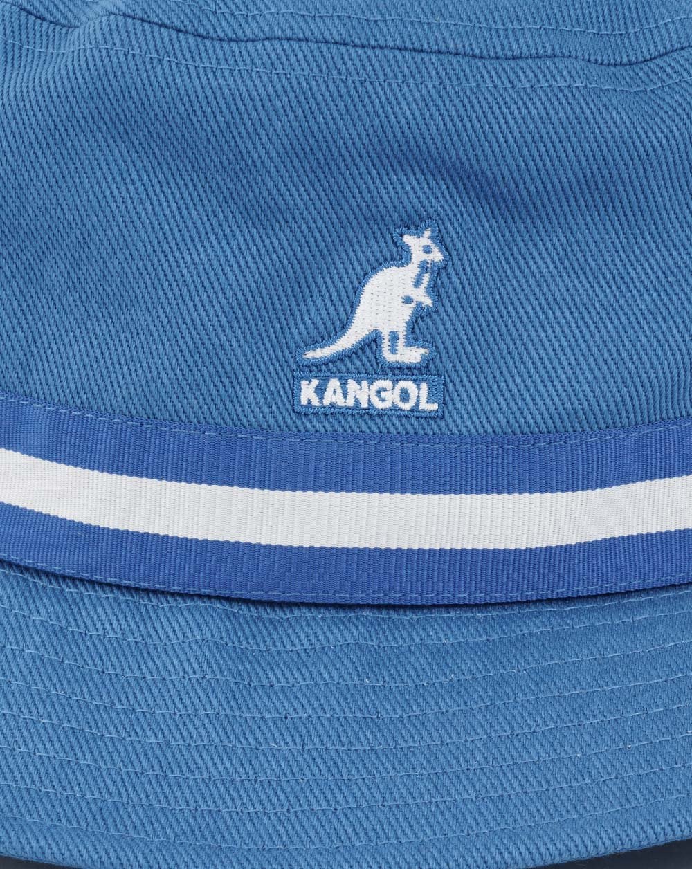 Kangol Stripe Gallagher Bucket Hat Washed Blue
