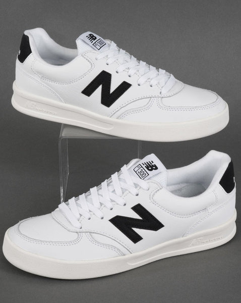 New Balance 300 Leather Trainer White/Black
