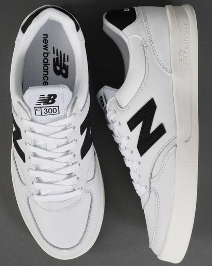 New Balance 300 Leather Trainer White/Black