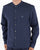 Pretty Green Cotton Collarless Shirt Navy