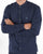 Pretty Green Cotton Collarless Shirt Navy