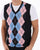 Gabicci Vintage Radcliffe Argyle Tank Top Navy
