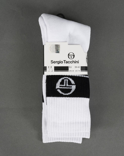 Sergio Tacchini 2 Pack Socks White