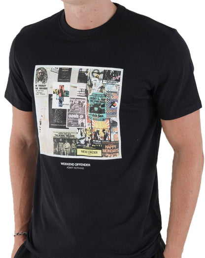 Weekend Offender Posters T-shirt Black