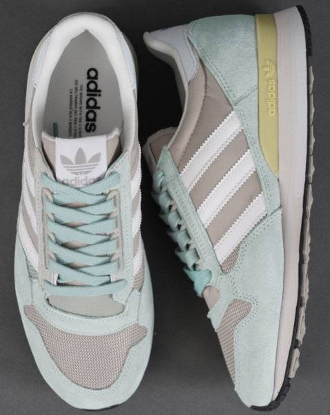 Adidas Zx 500 Trainers Linen Green/Crystal White
