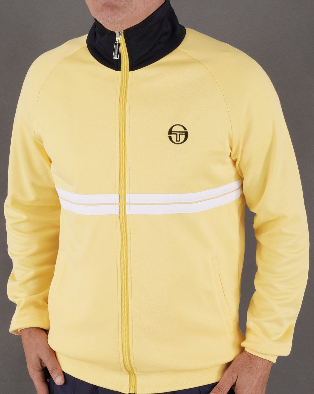 Sergio Tacchini Dallas Track Top Lemon/Navy