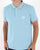 Sergio Tacchini Tipped Polo Shirt Sky Blue/Orange