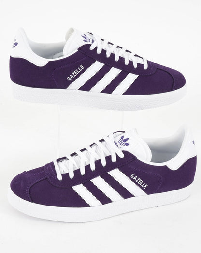 Adidas Gazelle Trainers Purple/White