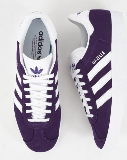 Adidas Gazelle Trainers Purple/White