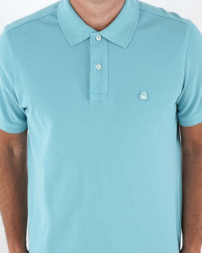 Benetton Polo Shirt Powder Blue