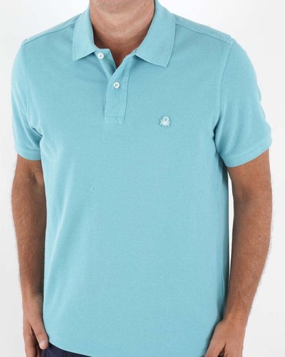 Benetton Polo Shirt Powder Blue