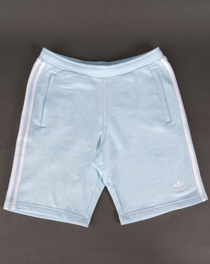 Adidas Originals 3 Stripes Zip Pocket Shorts Ice Blue