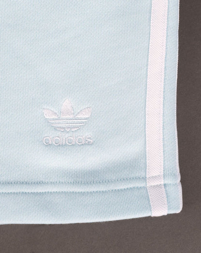 Adidas Originals 3 Stripes Zip Pocket Shorts Ice Blue