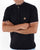 Gabicci Vintage Tipped 1/4 Zip Knit Navy