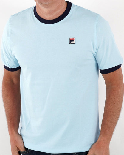 Fila Vintage Ringer T Shirt Sky /Navy