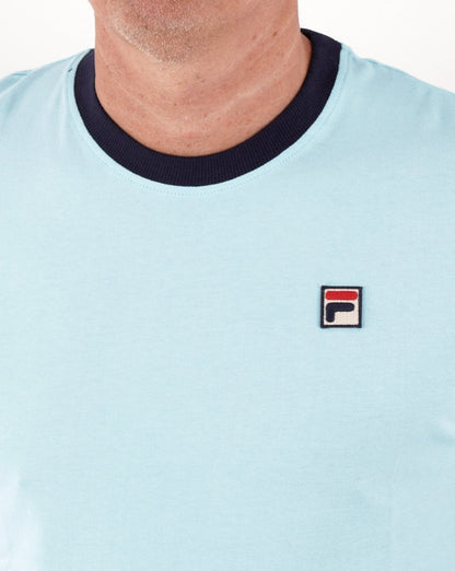Fila Vintage Ringer T Shirt Sky /Navy