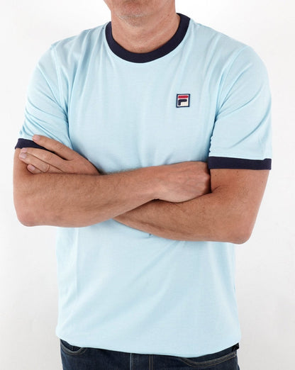Fila Vintage Ringer T Shirt Sky /Navy