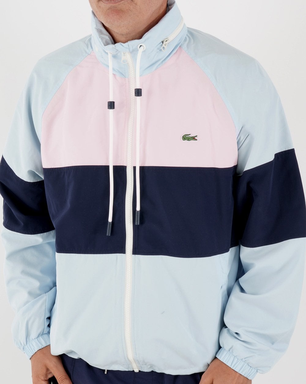 Lacoste Chest Panel Windbreaker Sky/Navy/Pink