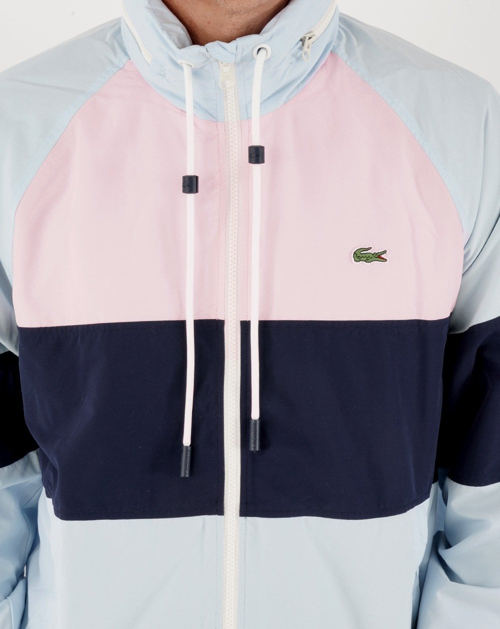 Lacoste Chest Panel Windbreaker Sky/Navy/Pink
