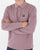 Weekend Offender Leon LS Polo Shirt Dusky Mauve