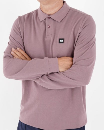 Weekend Offender Leon LS Polo Shirt Dusky Mauve
