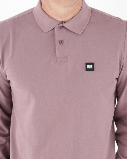 Weekend Offender Leon LS Polo Shirt Dusky Mauve