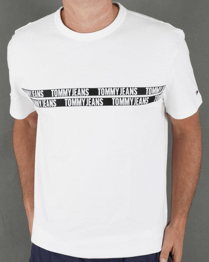 Tommy Jeans Tape T-shirt White