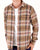 Replay Wool Blend Check Shirt Nut/Ivory/Rose
