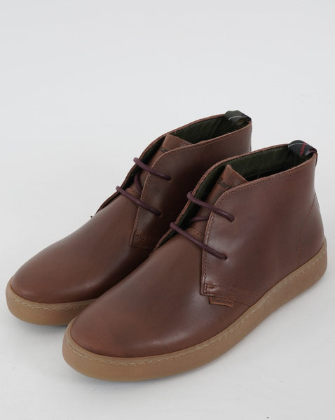 Barbour Yuma Chukka Leather Boot Dark Tan