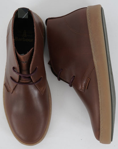 Barbour Yuma Chukka Leather Boot Dark Tan
