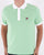 Fila Vintage Retro Piped Polo Shirt Soft Green/White