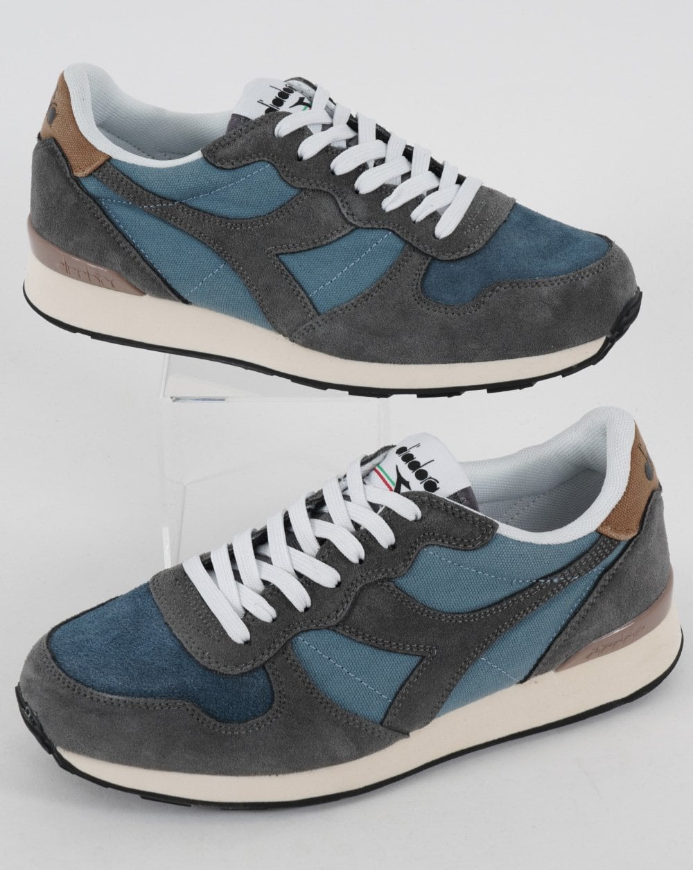 Diadora Camaro Suede Trainer Blue Mirage
